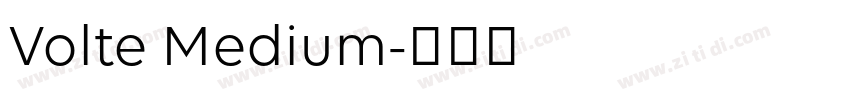 Volte Medium字体转换